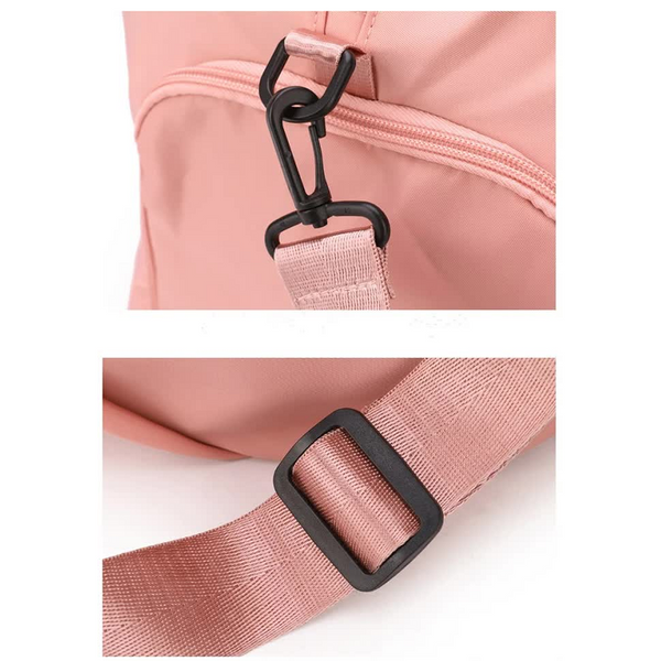 Elosung Red Stylish Gym Travel Bag With Shoe Compartment Lightweight And Durable Design Gym Bags