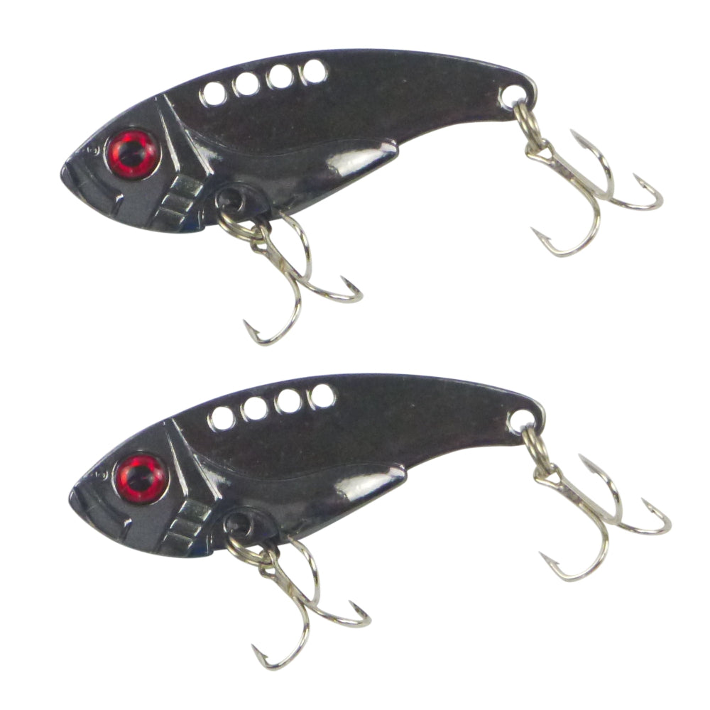 Finesse Metal Blade Black Chrome 55Mm 2 Pack Baits & Lures
