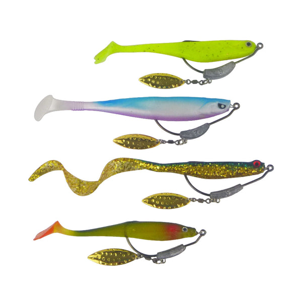 Swimerz 7Gm Under Spin Blade Jig Heads Size 4/0 5 Pack Baits & Lures
