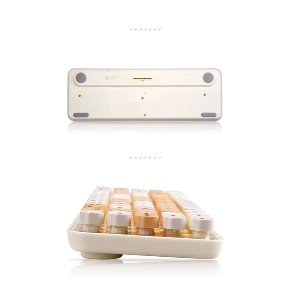 Bluetooth Keyboard Mouse Combo Set Pink Multi Device Compatible Soft Touch Keys Keyboards & Keypads