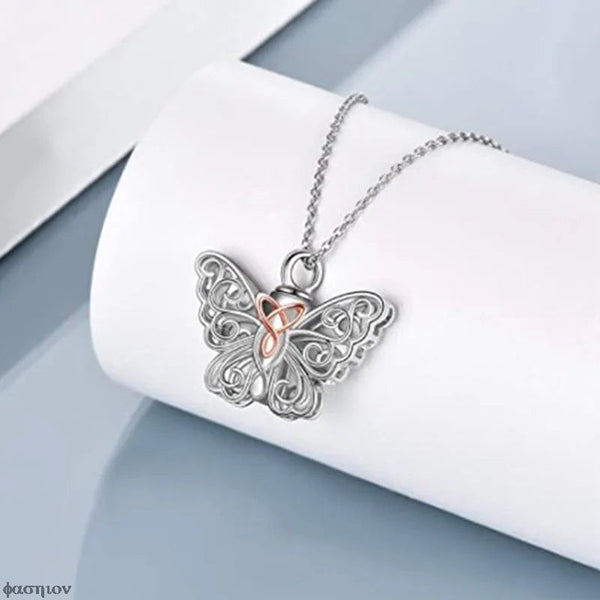 Veile Studios Butterfly Urn Necklace For Ashes Pendant Pets Cremation Keepsake Jewelry Necklaces & Pendants