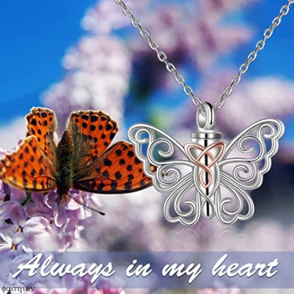 Veile Studios Butterfly Urn Necklace For Ashes Pendant Pets Cremation Keepsake Jewelry Necklaces & Pendants