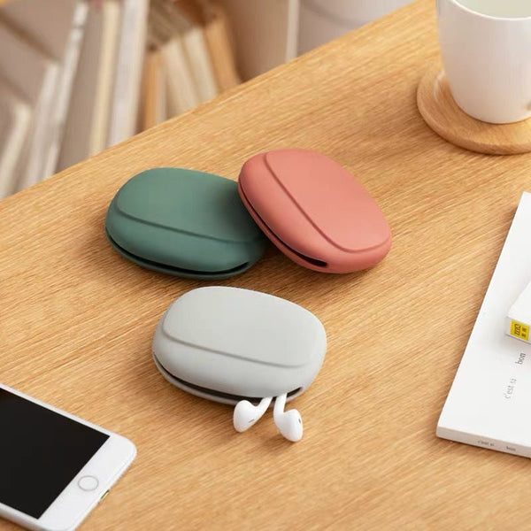 Silicone Earphone Data Cable Bag Storage Case Earbud Cases