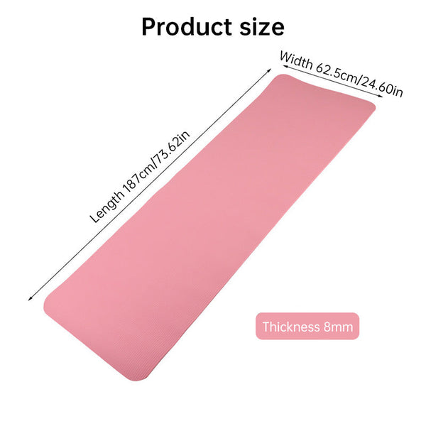 Extra Long Mat: 200Cm80cm20mm. For Yoga Fitness Gym Home Pilates & Floor Sleeping. Exercise Mats