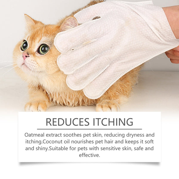 Pet Disposable Cleaning Gloves Dog Cat Hair And Skin Gentle Care Pet Grooming