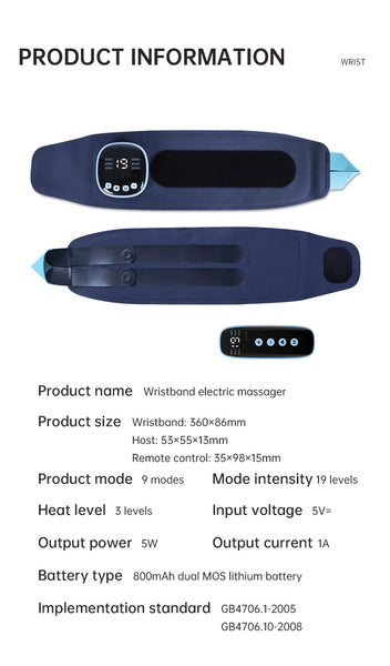 Ems Smart Tendon Sheath Hand Heating Wristband With Hot Compress And Massage Function Massagers