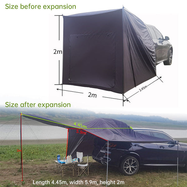 Large Multifunctional Outdoor Zipper For Camping Water Repellent Rainproof Sunscreen Multiple People Tents