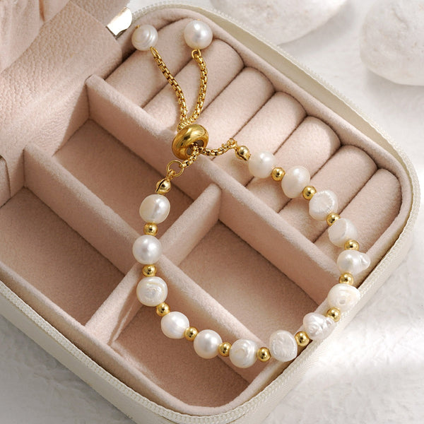 Veile Studios Irregular Pearl Bracelet Female Bracelets