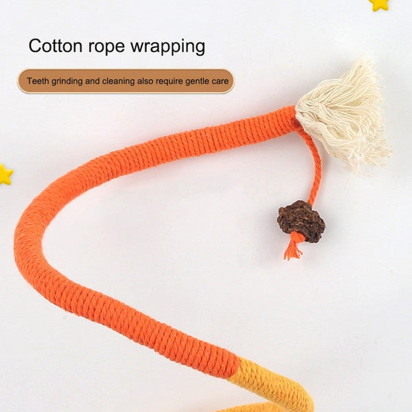 Cat Bite Rope Toy For Self Pleasure Relieve Stress Grind Teeth Clean Teasing Stick Supplies Cat Toys