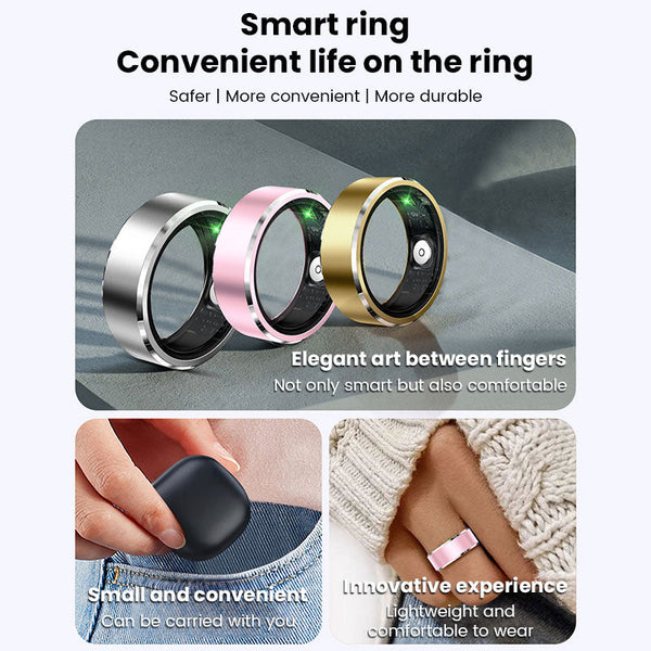 Veile Studios 2025 New! Xiaomi Smart Ring For Men & Women. Tracks Heart Rate Blood Oxygen Sleep. 5Atm Waterproof Fitness Tracker Rings