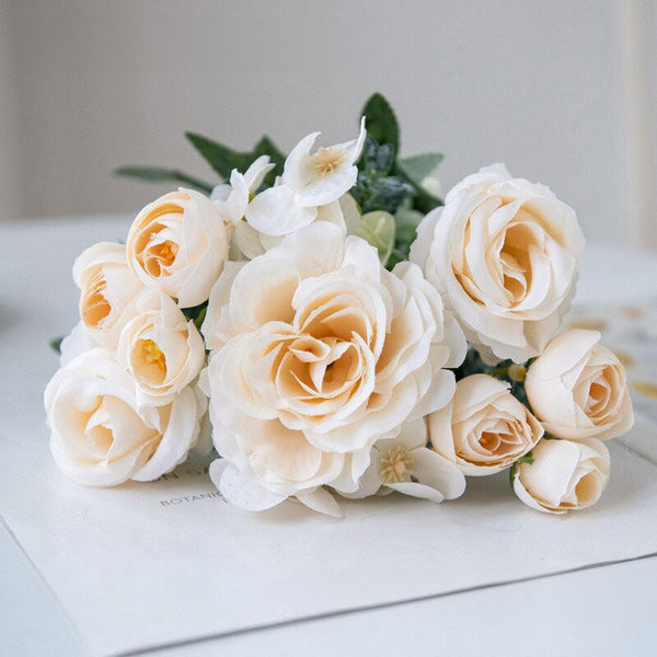High Quality Silk Roses: For Home Bedroom Weddings (Wreaths Arch Decor) Outdoor Yards Diy Gifts. Artificial Plants