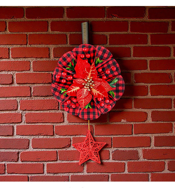 Christmas Wreath Door And Window Decorations Seasonal Decorations