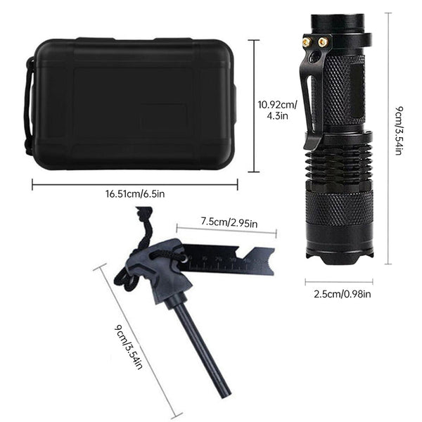 Military Grade Outdoor Travel Survival Kit With Mini Camping Tools Emergency Bracelet Whistle Blanke Bracelets