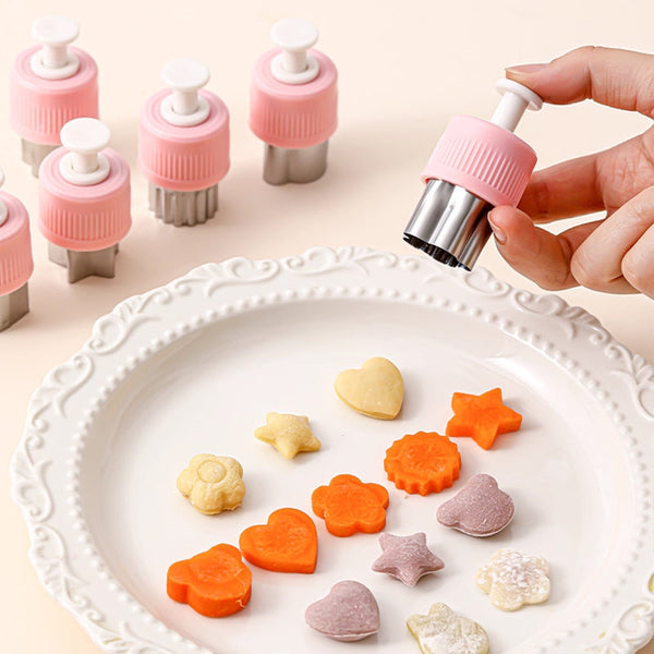Kids' Veggie & Fruit Cutter Set: For Bento Lunch Decor Cookie Stamping Lunchboxes & Bags