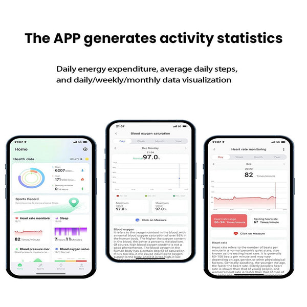 Veile Studios 2025 New! Xiaomi Smart Ring For Men & Women. Tracks Heart Rate Blood Oxygen Sleep. 5Atm Waterproof Fitness Tracker Rings