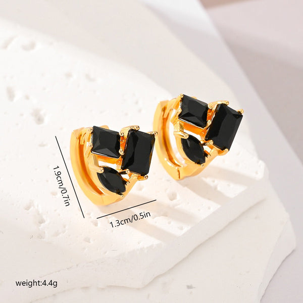 Veile Studios Various Colours Of Zircon For Women Fashion Commuting Jewelry Earrings