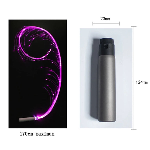 Usb Rechargeable Led Fiber Optic Whips 360 Swivel Optical Multi Color Disco Rgb Dancing Glowing Sparkle Flow String Glow Sticks & Glow Jewellery