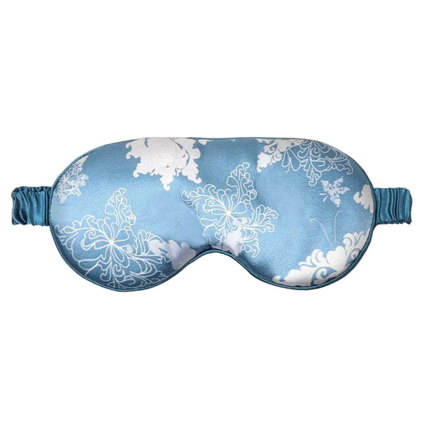 Double Sided Imitation Silk Eye Mask Satin Protection Blackout Sleep Mulberry Printed Spot Wholesale Eye Masks