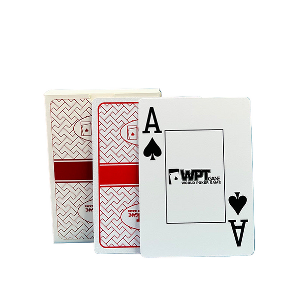 Wpt Texas Hold'em Poker Cards. High Grade Hard Plastic Wholesale Full Box Competition Spec Waterproof & Anti Fold. Playing Cards