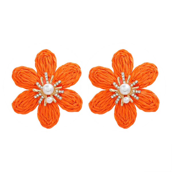 Veile Studios Women Ladies Party Accessories Flower Fashion Jewellery Earrings