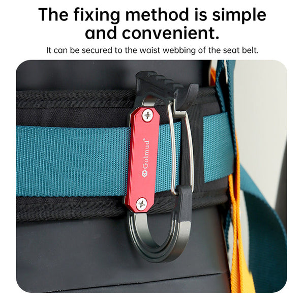 Arborist Climbing Harness With Quickdraw Carabiners For Rock Climbing & High Altitude Rescue Ropes Cords & Slings