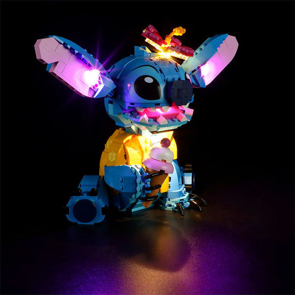 Compatible With Lego 43249 Stitch Led Lighting Disney Luminous Building Blocks Toys Building Toys Sets & Packs
