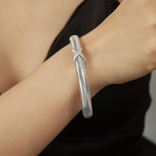Titanium Steel Spring Shape Bracelet Bracelets