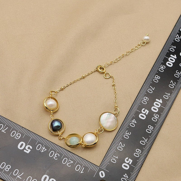 Veile Studios Natural Pearl Bracelet For Women Versatile Design High End Niche Jewelry Bracelets