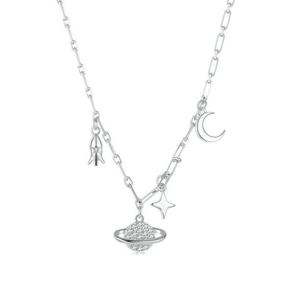 925 Silver Starry Sky Necklace For Women Necklaces & Pendants