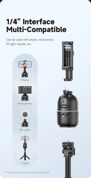 P03 Ai Smart Gimbal 360 Auto Face Tracking All In One Rotation For Smartphone Video Vlog Stabilizer Phone Holder Stabilizers