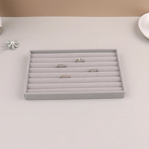 Velvet Stackable Jewelry Organizer Portable For Rings Earrings And Necklaces. Jewellery Holders & Organisers
