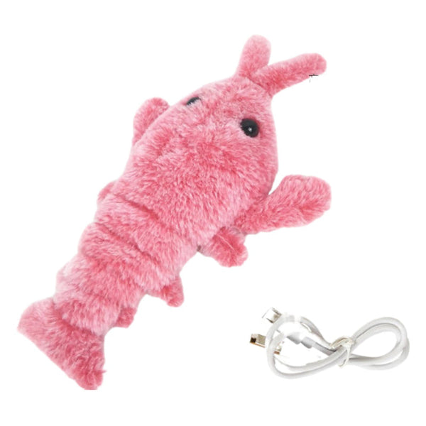 Pet Toy Gravity Jumping Shrimp Electric Simulation Lobster Usb Charging Teasing Dog Cat Self Fun Soothing Tool Dog Toys
