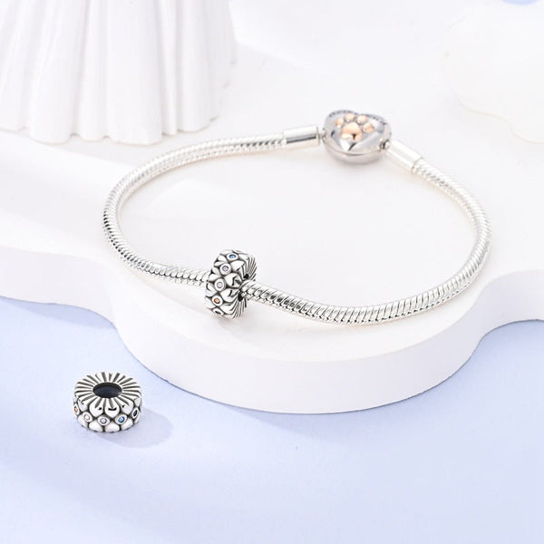 Veile Studios Copper Plated S925 Silver Colourful Heart Clip Beads String Diy Bracelet Necklace Bracelets