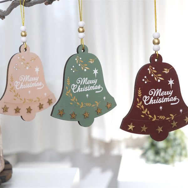 Christmas Bell Ornament For Tree Hotel Diy Atmosphere Decoration Hanging Seasonal Decorations