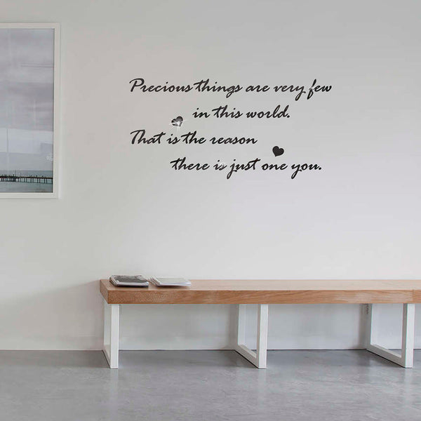 Precious English Letter Acrylic Mirror Surface Sticker Literary Sentence Background Wall Decoration Self Adhesive 3D Wall Decals & Stickers