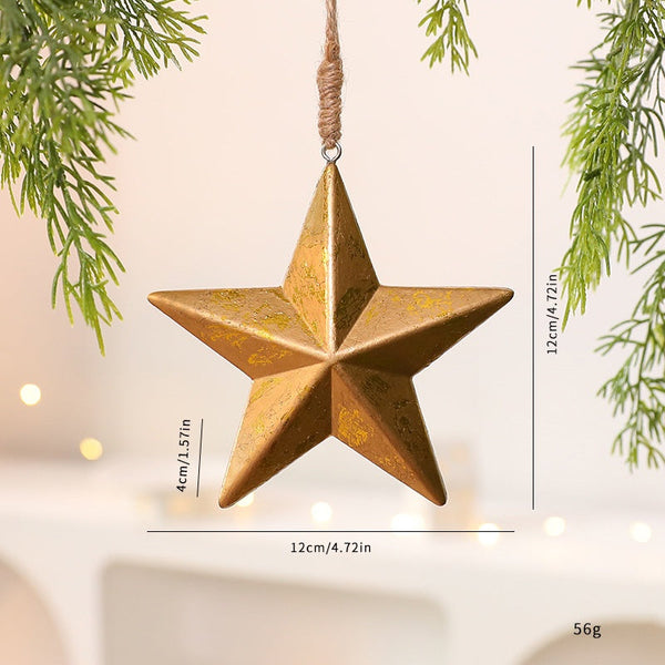 Christmas Acorn Star Tree Ornament Holiday Decoration Hanging Seasonal Decorations