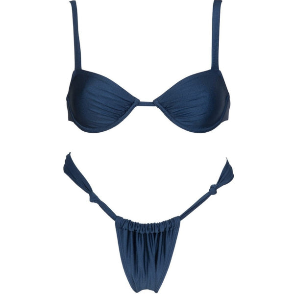 Piece Swimsuit Women European And American Solid Color With Steel Support Nylon Bikini Set Swimwear