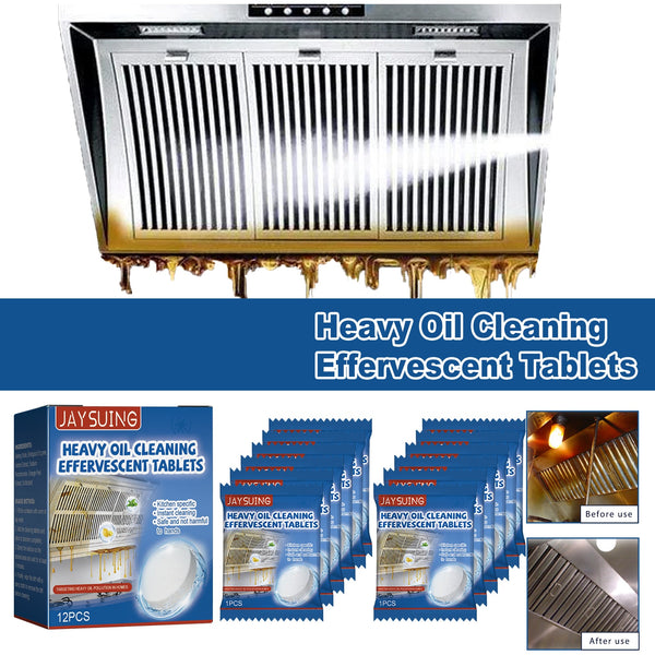Kitchen Oil Stain Cleaning Tablets Heavy Dirt Effervescent Range Hood Cooktop Cleaning Products