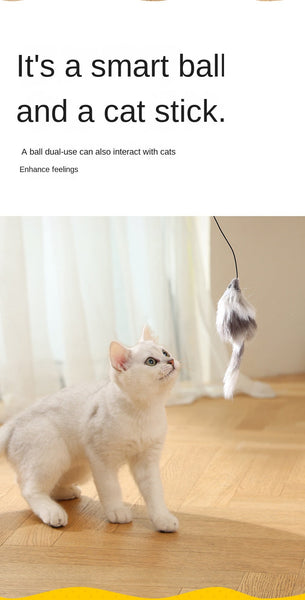 Cat Toy Self Entertainment Energy Consumption Mouse Teaser Wand Exercise Electric Automatic Teasing Ball Supplies Cat Toys