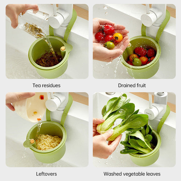 Hanging Sink Drain Basket For Kitchen Food Waste Separator Filter & Fruit Washing Strainer Colanders Strainers & Sifters
