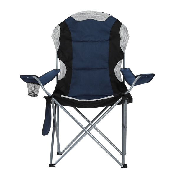 Weisshorn Camping Folding Chair Portable Outdoor Hiking Fishing Picnic Navy 2Pcs Camping Chairs