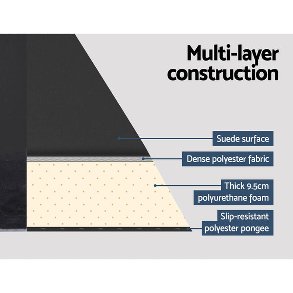 Weisshorn Self Inflating Mattress Camping Sleeping Air Bed Pad Single Black Inflatable Mattresses & Airbeds