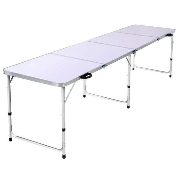 Weisshorn Folding Camping Table 240Cm Portable Outdoor Picnic Bbq Aluminium Desk Camping Tables