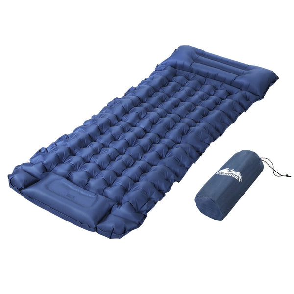 Weisshorn Self Inflating Mattress Camping Sleeping Air Bed Single Pillow Bag Inflatable Mattresses & Airbeds