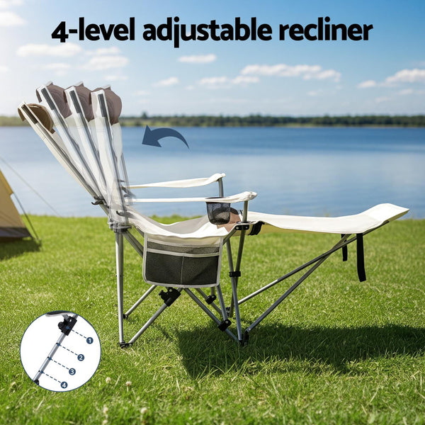 Weisshorn Camping Chair Reclining Adjustable Portable Outdoor Folding Lightweight Camping Chairs