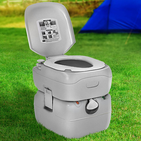 Weisshorn 22L Portable Camping Toilet Outdoor Flush Potty Boating Portable Toilets & Accessories