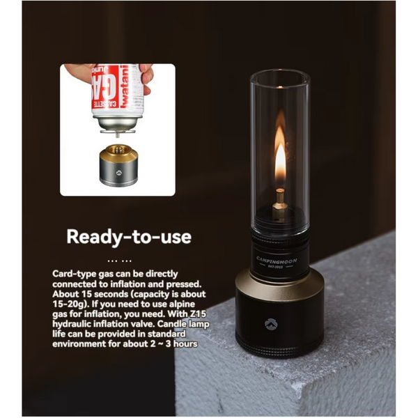 Campingmoon Atmosphere Candle Light Set Equipped With Inflatable Aluminum Outdoor And Barbecue Other Camp Lighting