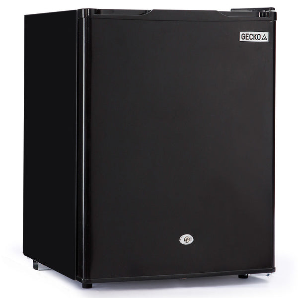 Gecko 70L Bar Fridge And Freezer 12V/24V/240V For Camping Caravans Black Portable Fridges