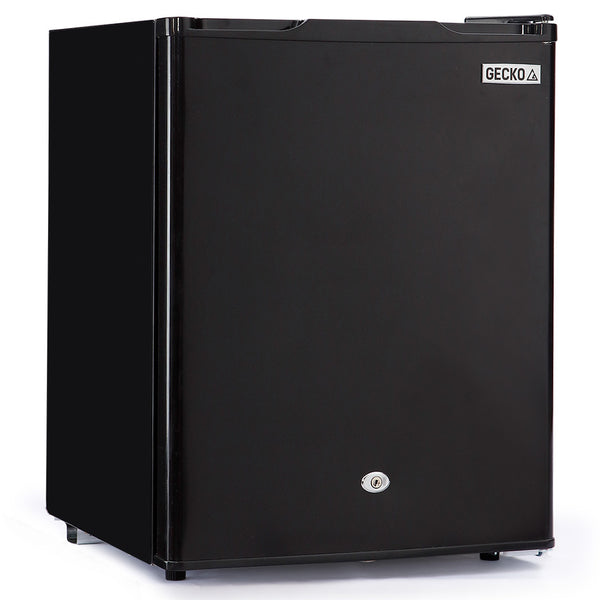 Gecko 70L Bar Fridge And Freezer 12V/24V/240V For Camping Caravans Black Portable Fridges