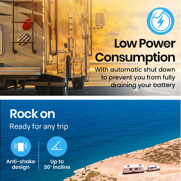 Gecko 95L Upright Fridge And Freezer 12V/24V/240V For Camping Caravans Silver Portable Fridges